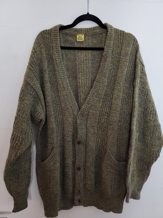 Vintage CUTTY SARK - Pullover/Cardigan - Klassisch - Vintage Italy - Oliv - Herren - L/XL