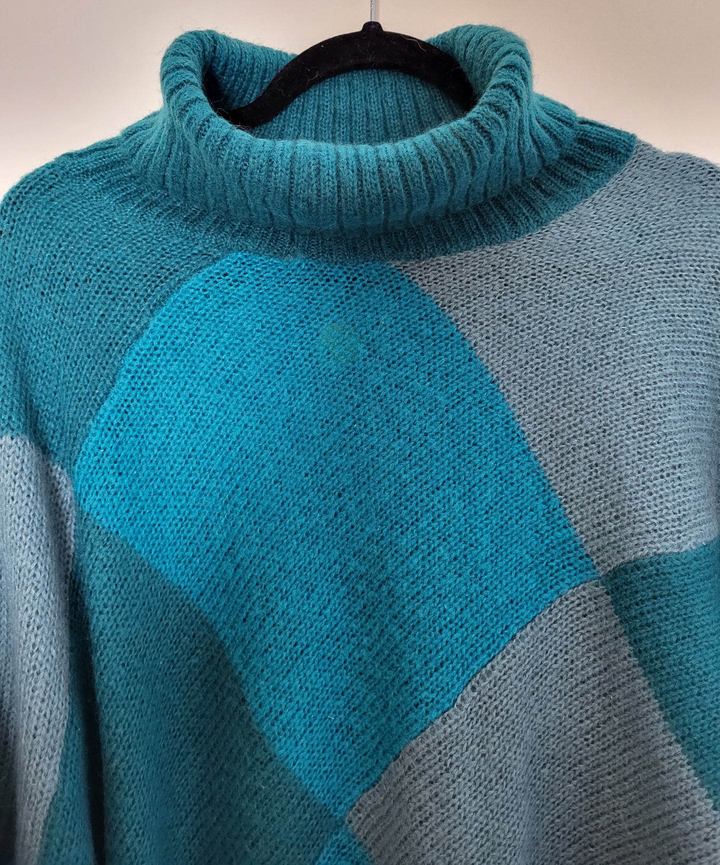 Vintage - Pullover - Muster und Kragen - Vintage Italy - Bunt - Damen - L/XL