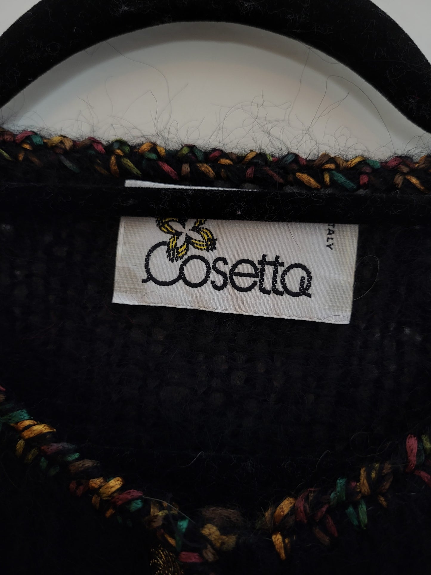 Vintage COSETTQ - Strickjacke - Muster - Vintage Italy - Bunt - Damen - XL/XXL