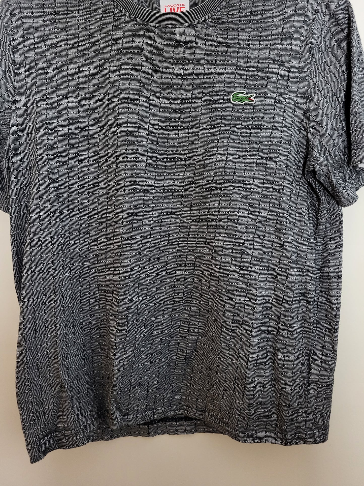 LACOSTE - Shirt - Muster - Grau - Damen - XS (Neuwertig)