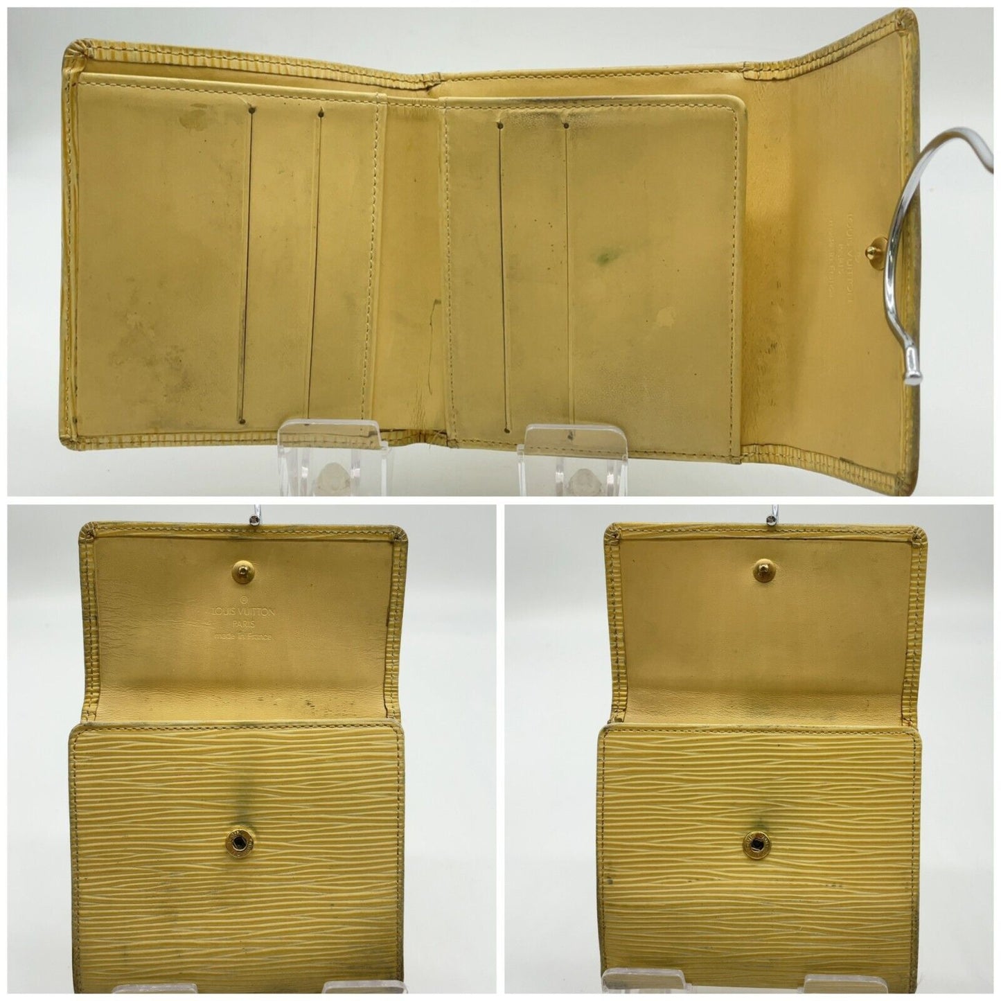 Original/Auth Louis Vuitton - Geldbörse / Elise - Klassisch - Epi Canvas Cream
