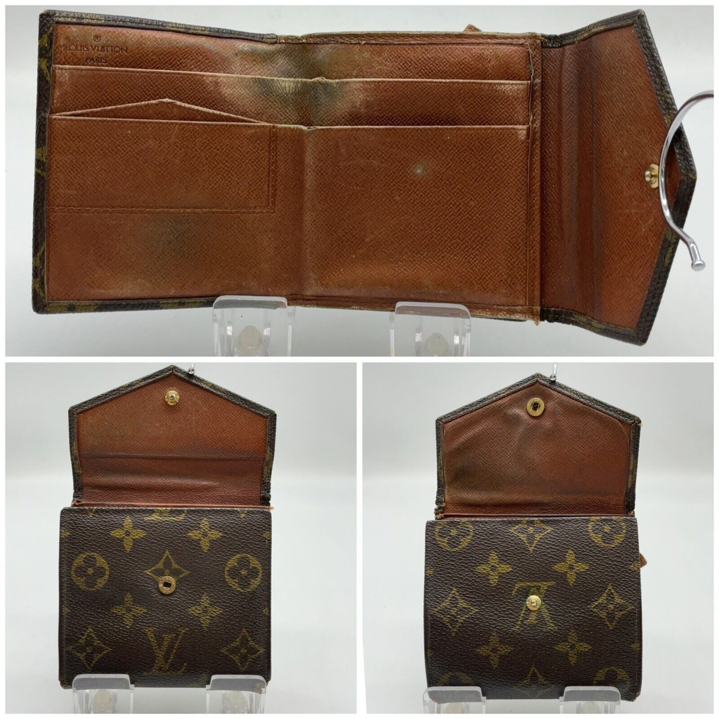 Original/Auth Louis Vuitton - Geldbörse Haken - Klassisch - Monogramm - M61660