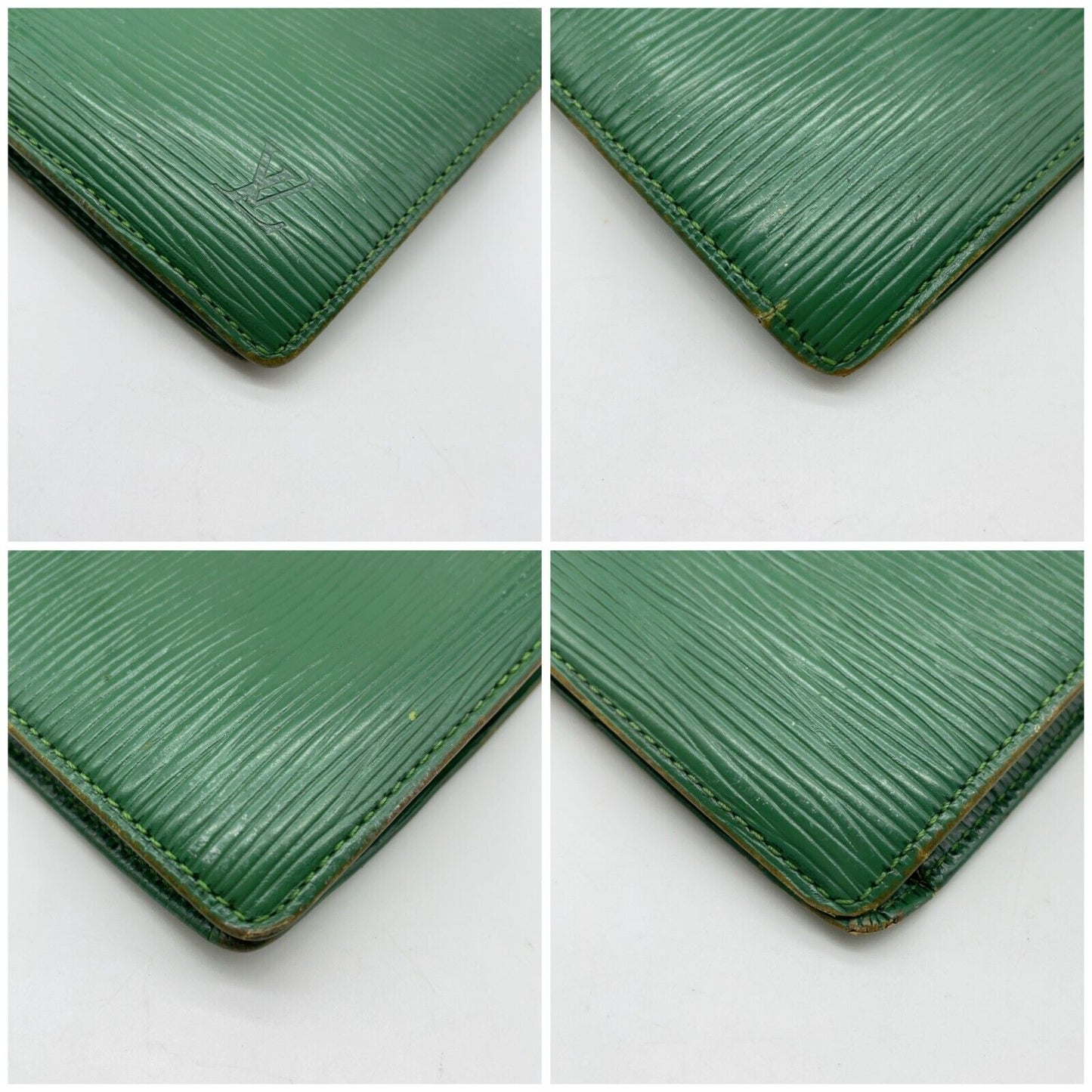 Original/Auth Louis Vuitton - Geldbörse / Wallet Marco Bifold - Epi Green - M63544