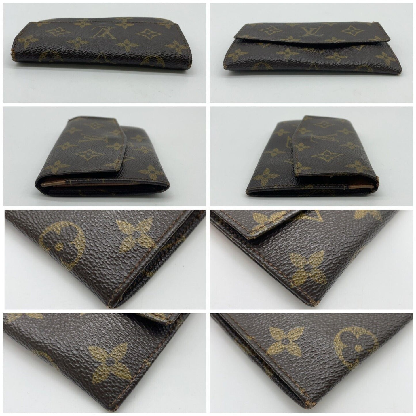 Original/Auth Louis Vuitton - Geldbörse / Sarah Flap Porto - Klassisch - Monogramm